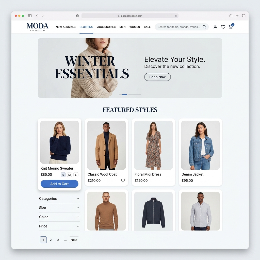E-Ticaret Sitesi - Moda Mağazası