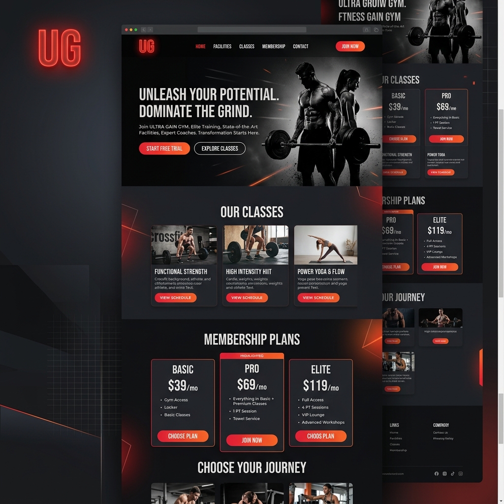 Landing Page - Spor Salonu