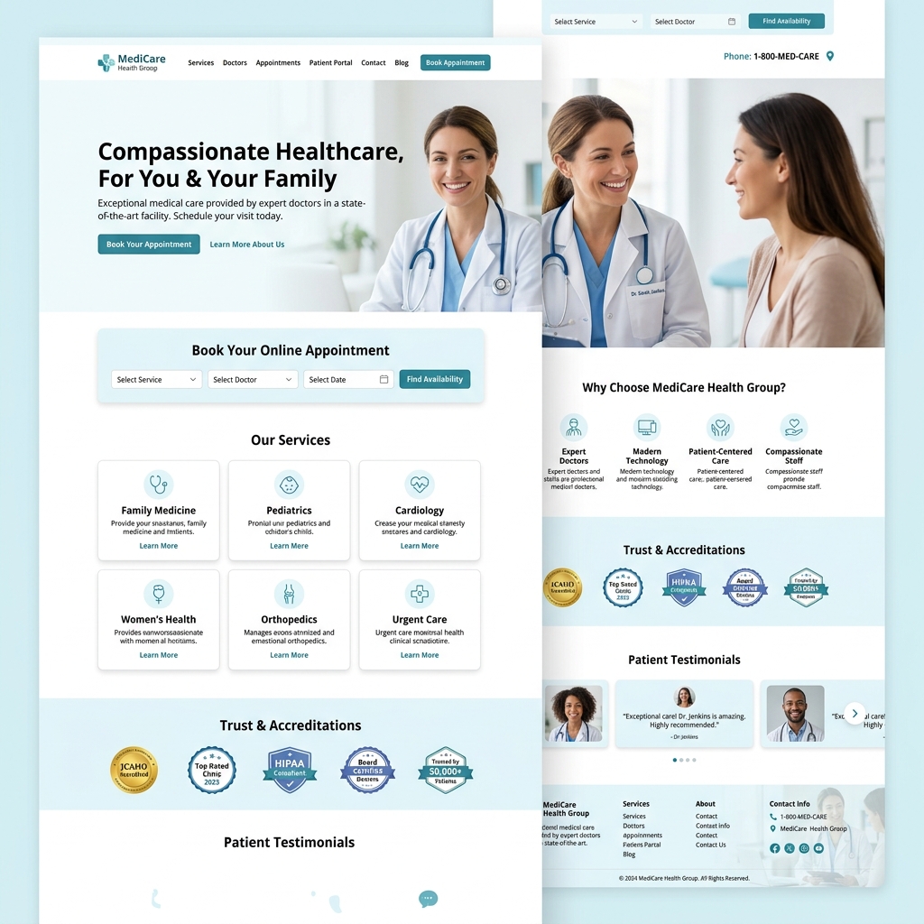 Kurumsal Web Sitesi - Sağlık Kliniği